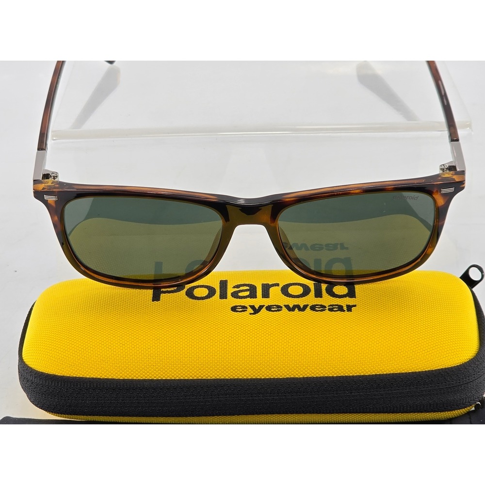 Polaroid Sunglasses Mens 55mm Tortoise Sustainable Choice PLD 2109/S - Excellent